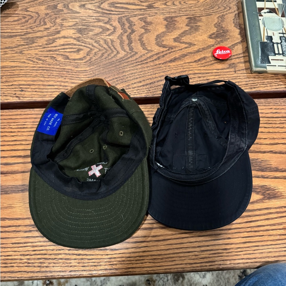 Best Made Co Men's Black nylon and Green wool Caps - Picture 3 of 4